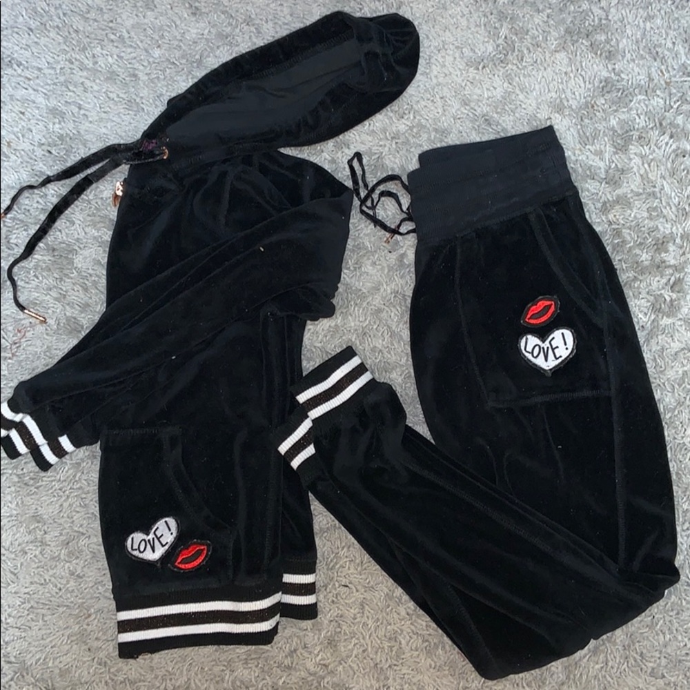 Betsey Johnson Velor Sweatsuit